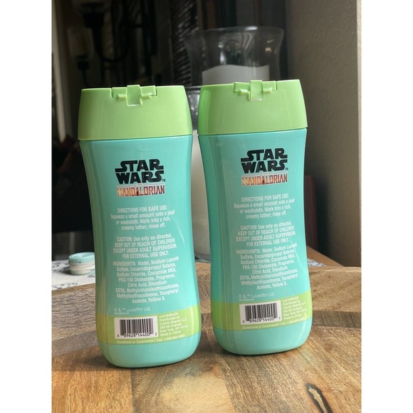 Star Wars Mandalorian Body Wash 8 Fl Oz Each SET OF 2 Citrus Scented - Picture 2 of 2